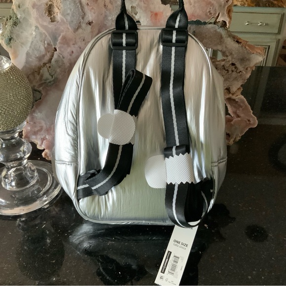 No BOUNDARIES Mini  Sliver Metallic backpack - Picture 11 of 12